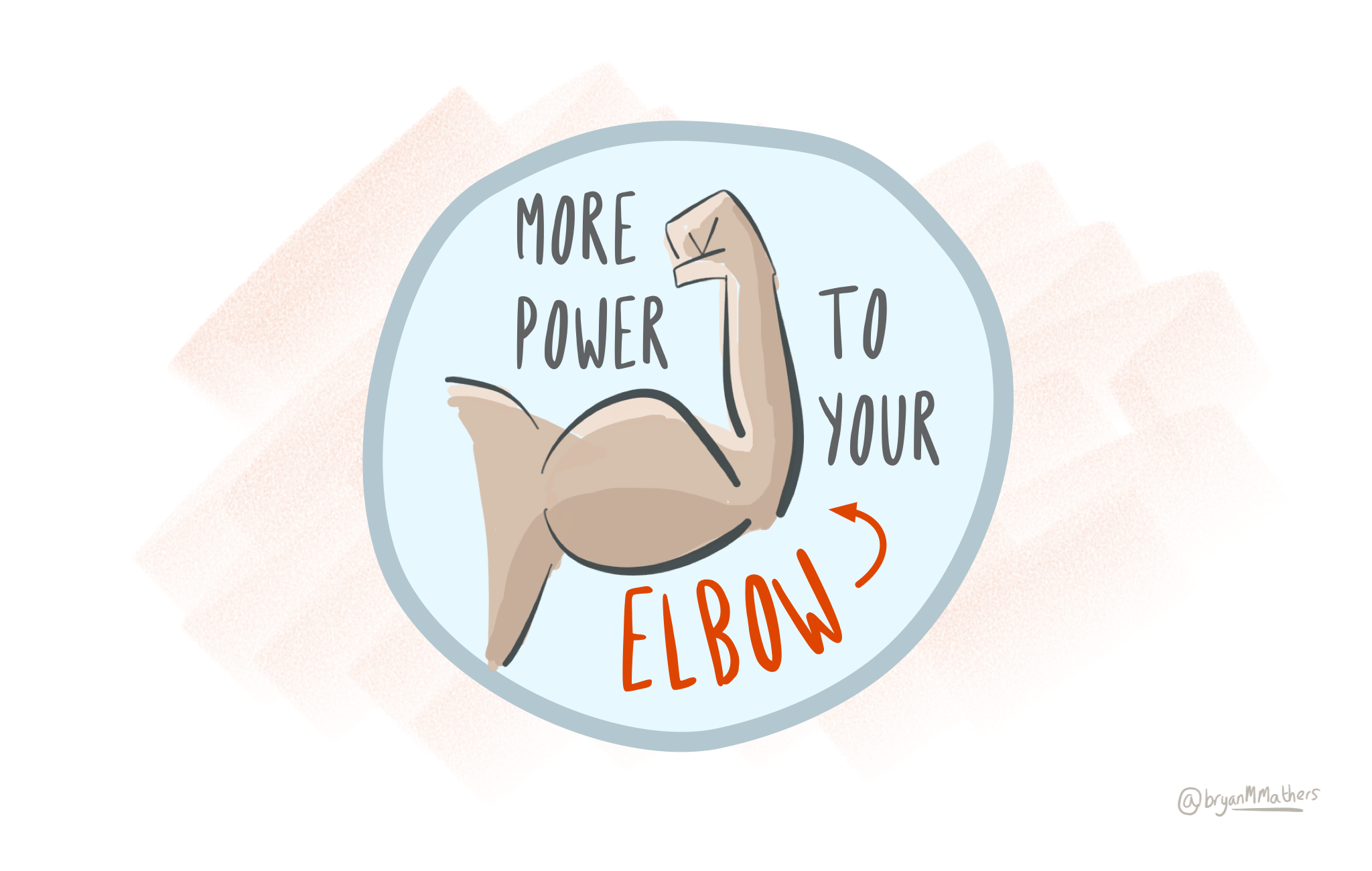 More power to your elbow