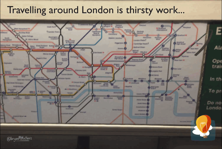 London Underground - thirsty work