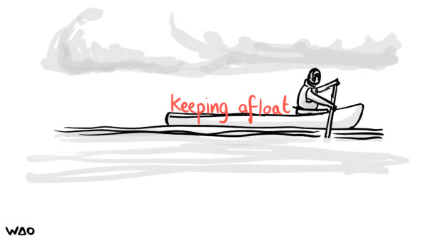 keeping afloat