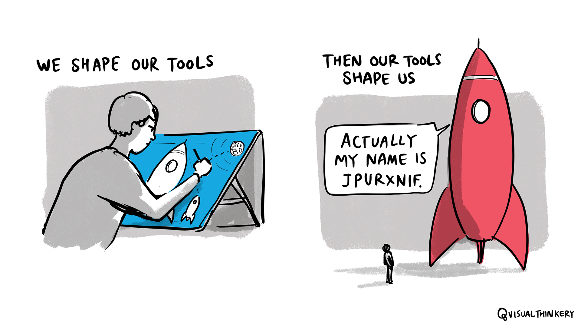 We shape our tools
