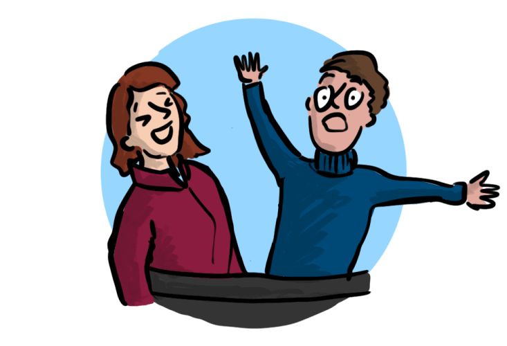 4. Social - people laughing