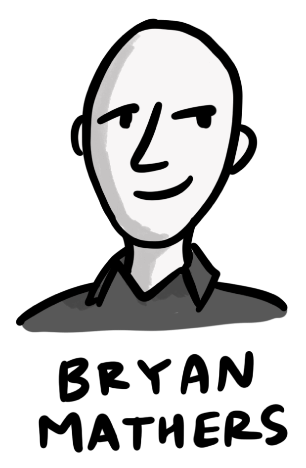 Bryan Mathers self portrait