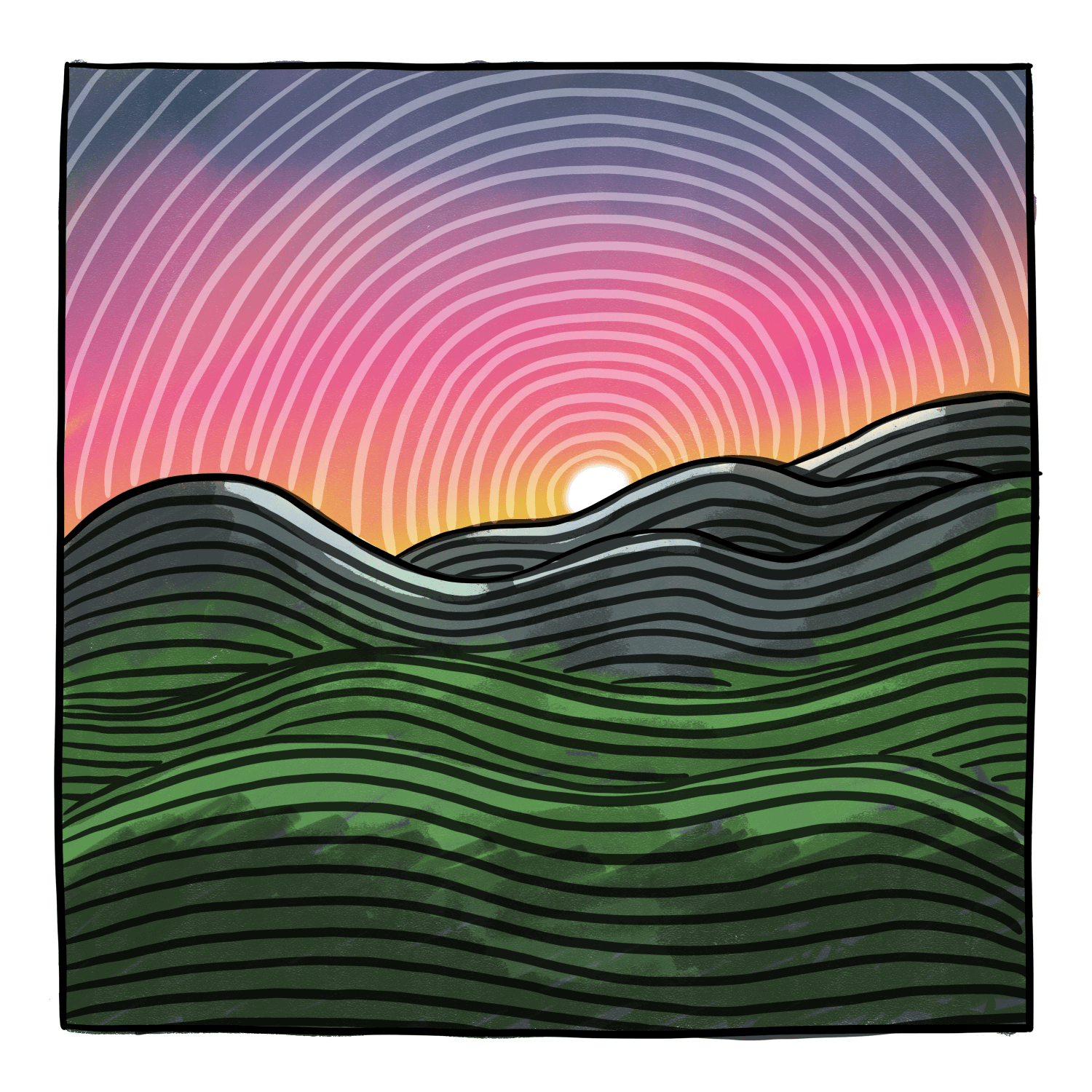 The endless iteration of sunrise